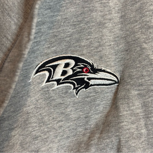 Baltimore Raven Under Armour Gray Hooded Waterfall Cardigan Sweatshirt S - Picture 3 of 9